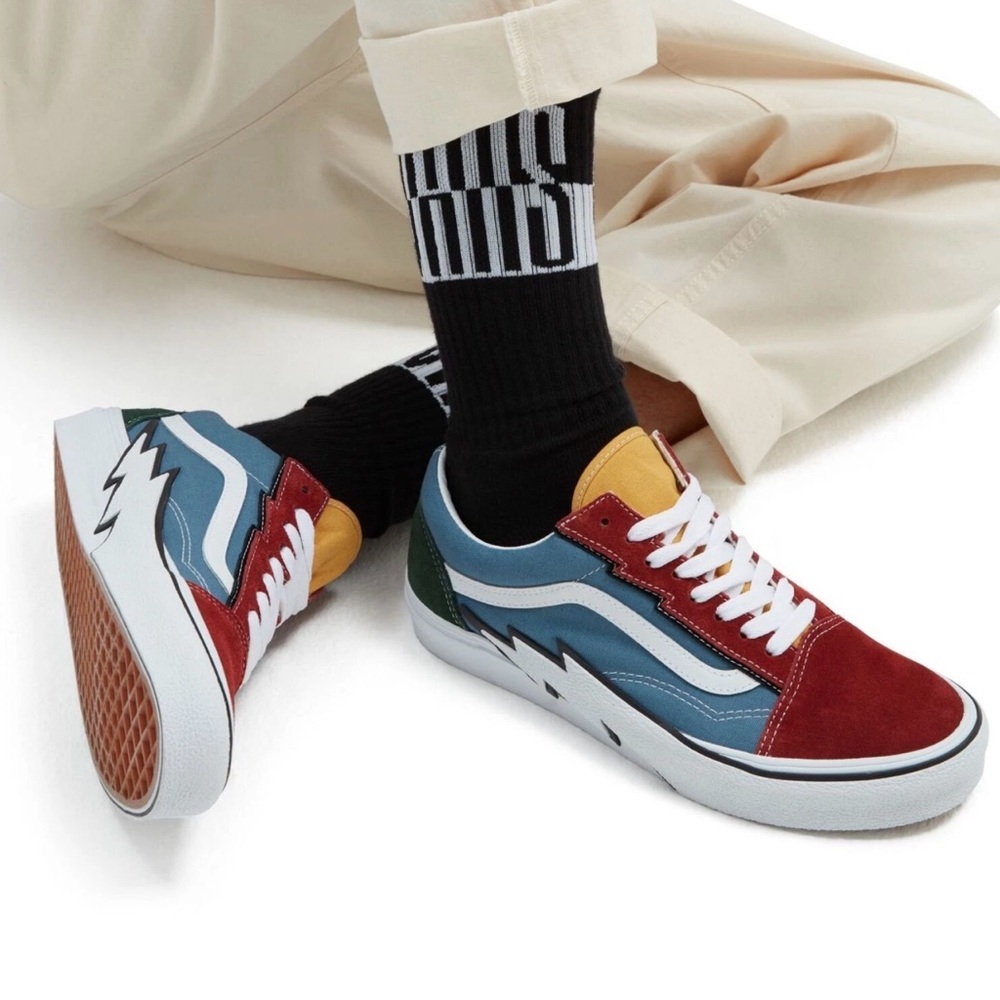 Vans Old Skool Bolt Unisex Low-Top Sneakers, Size M-8, W-9.5